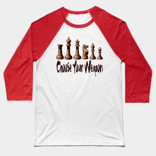 Chess Baseball T-Shirt by Dimion666